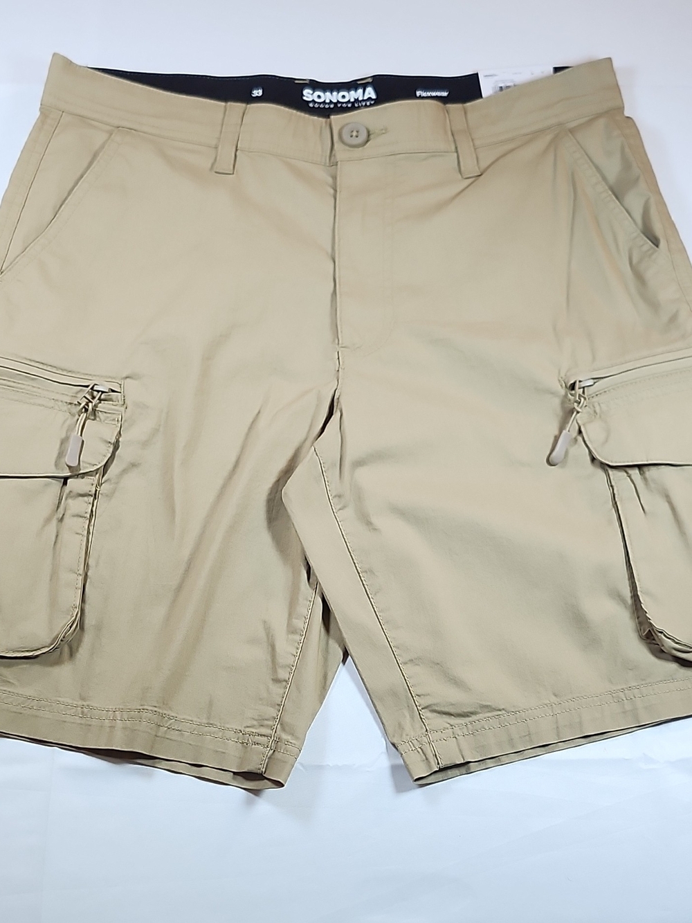 Sonoma Tan Cargo Shorts for Men